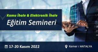 17-20 Kasım 2022 Antalya - Kamu İhale Eğitim Semineri